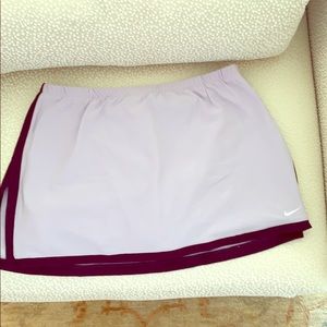 Nike lavender tennis skirt with dark purple trim